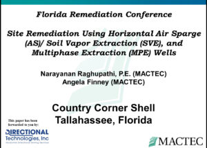 Site Remediation Using Horizontal Air Sparge Presentation