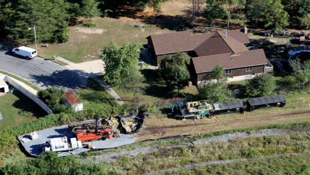 Horizontal Extraction Well Staging Area